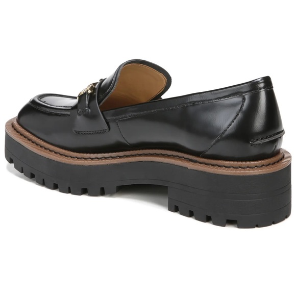 SAM EDELMAN Laurs Platform Lug Sole Loafer Black Size 10 US EUC - Picture 3 of 10